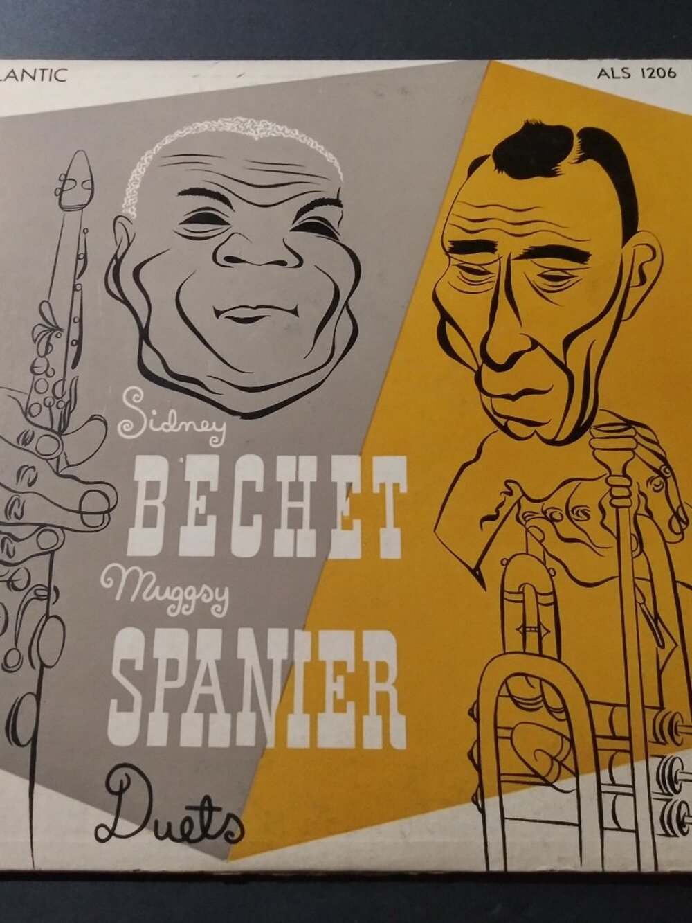 Sidney Bechet & Muggsy Spanier – Duets VG- Original Atlantic ALS1206 Record 1956